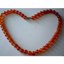 SUPERB QUALITY & BEAUTIFUL 8MM CARNELIAN BEADS NECKLACE